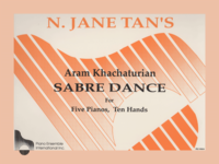 PIANOTEAMS® Intermediate to Advanced Levels Sabre Dance, 5P - 10 H (P-3, 4)